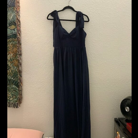 Lulus Ruched Chiffon Maxi Dress - Picture 6 of 6